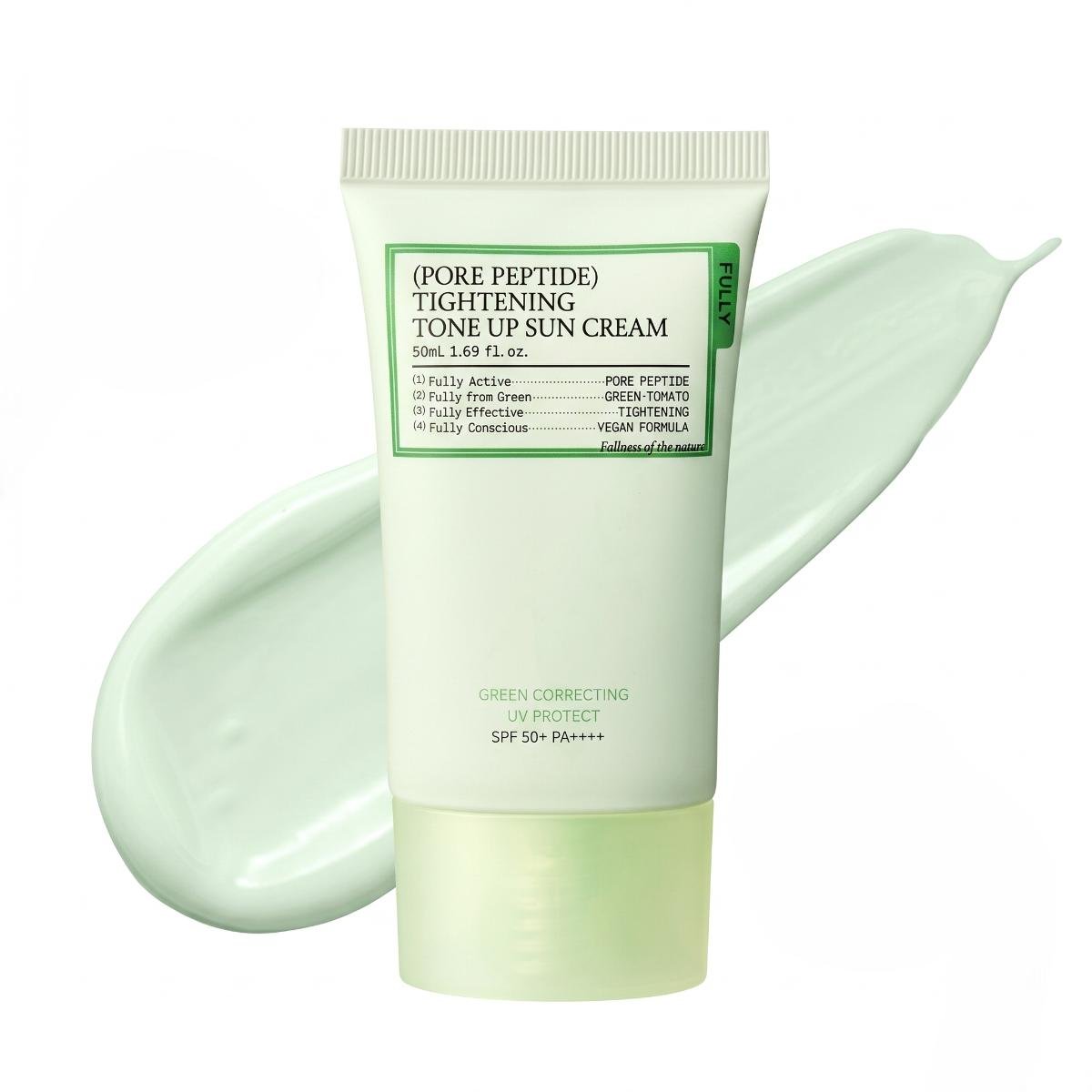 FULLY Tone Up Sunscreen Green 50ml - AHVTE
