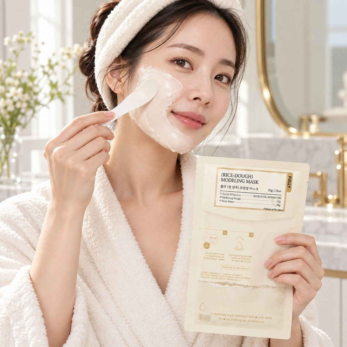 FULLY Rice Dough Modeling Mask 4 Sheets - AHVTE