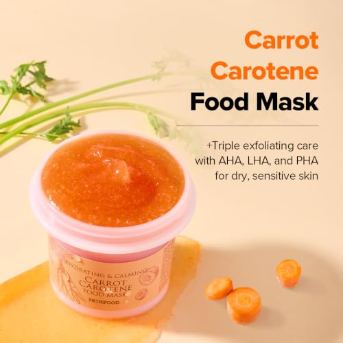 SKINFOOD Carrot Carotene Food Mask 120g: English AHA, LHA and PHA exfoliating-care overview