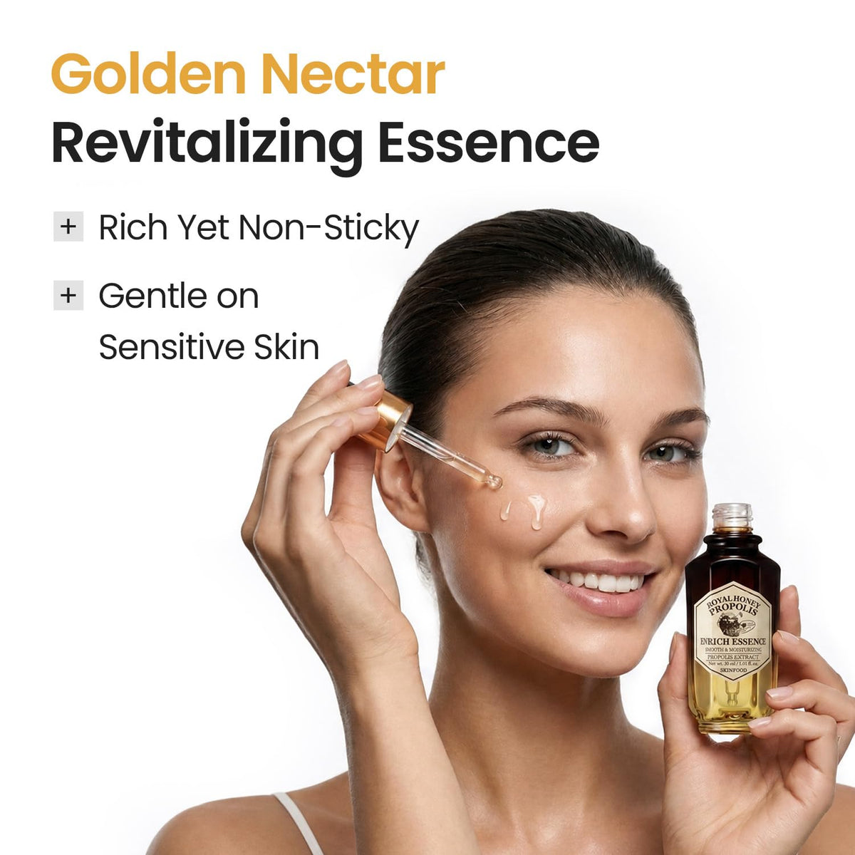 SKINFOOD Royal Honey Propolis Enrich Essence 50mL original Amazon texture and finish
