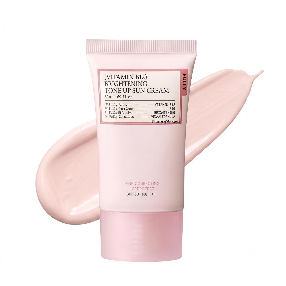 FULLY Tone Up Sunscreen Pink 50ml - AHVTE