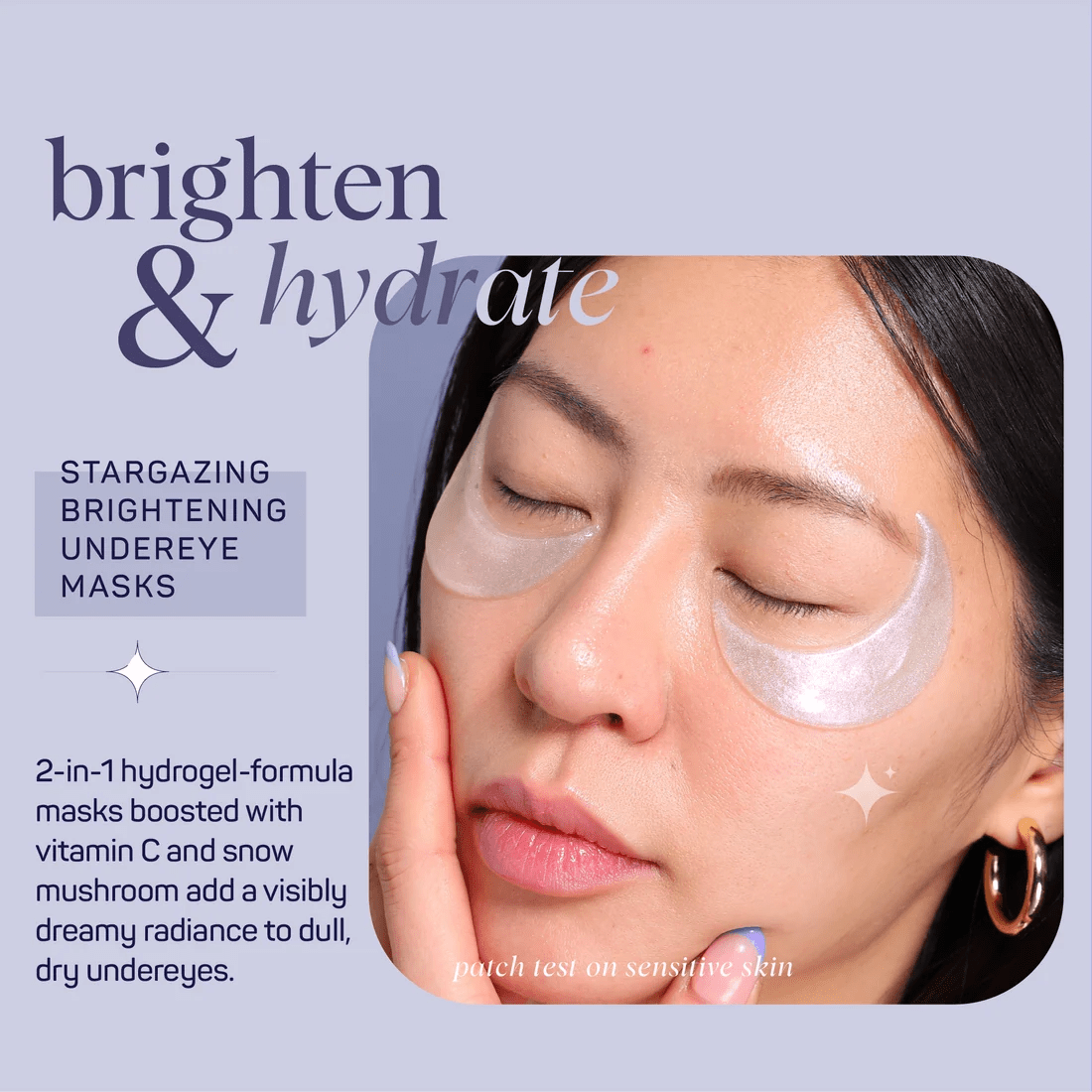 SpaLife Stargazing Brightening Hydrogel Eye Patches, 8 Pairs - AHVTE