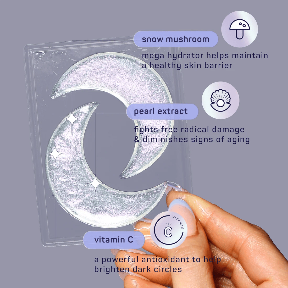 SpaLife Stargazing Brightening Hydrogel Eye Patches, 8 Pairs - AHVTE