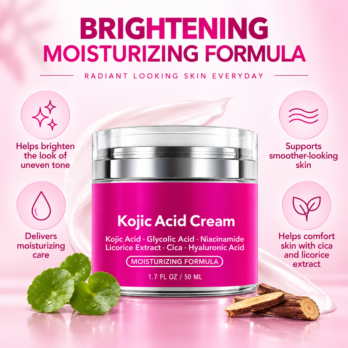 Ultra Brightening Kojic Acid Cream for Dark Spots