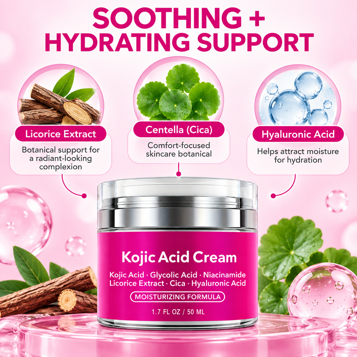 Ultra Brightening Kojic Acid Cream for Dark Spots