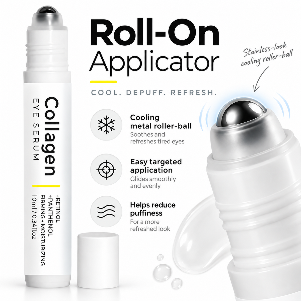 Under Eye Serum Roller with Retinol & Collagen