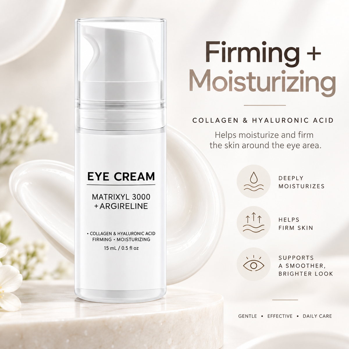 Peptide Under Eye Cream with Matrixyl 3000 + Argireline
