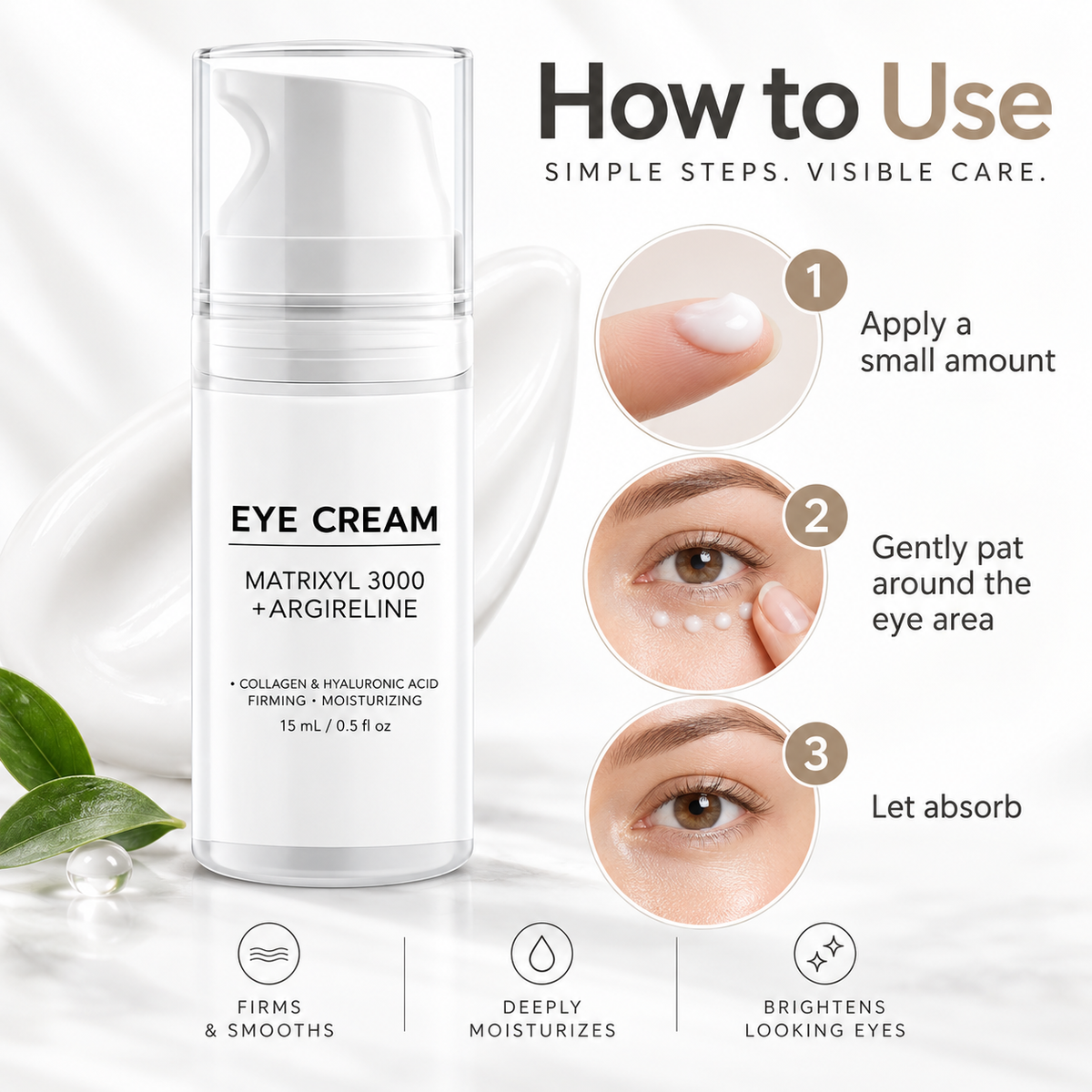 Peptide Under Eye Cream with Matrixyl 3000 + Argireline