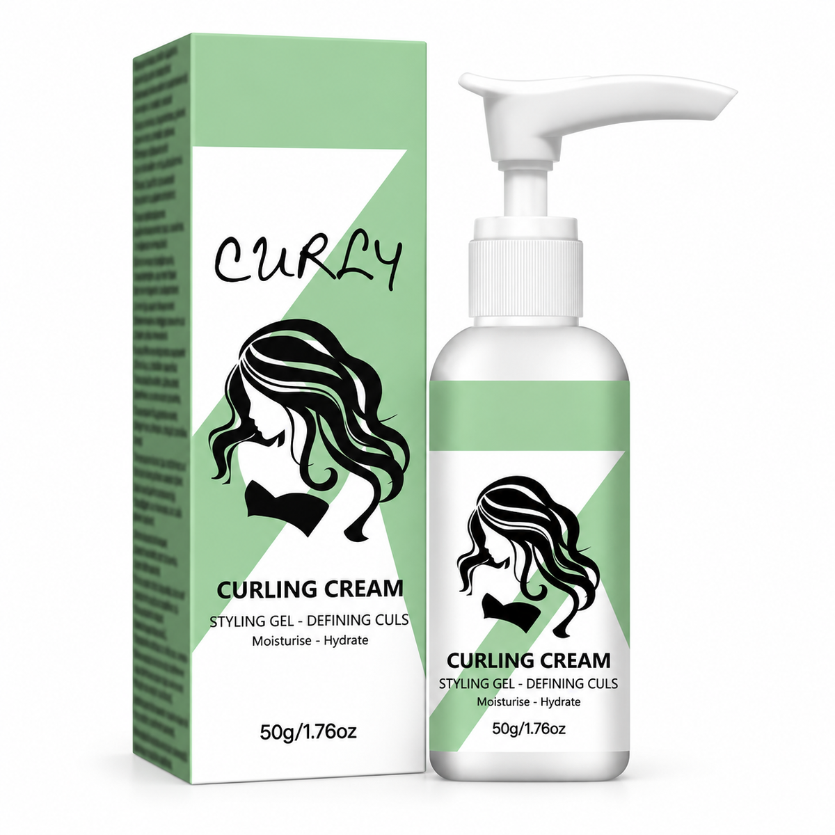 Hydrating Curl Cream for Curly Hair, Defining Curls