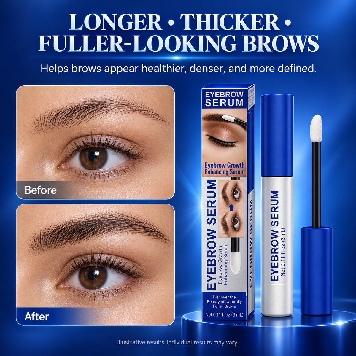Eyebrow Growth Serum for Fuller & Thicker Brows