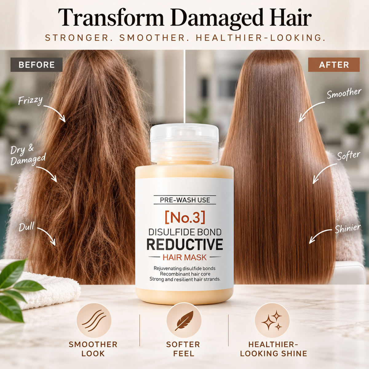 Disulfide Bond Reductive Hair Mask with Keratin