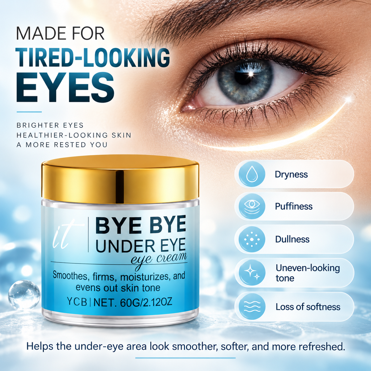 Bye Bye Under Eye Cream for Dark Circles & Puffiness
