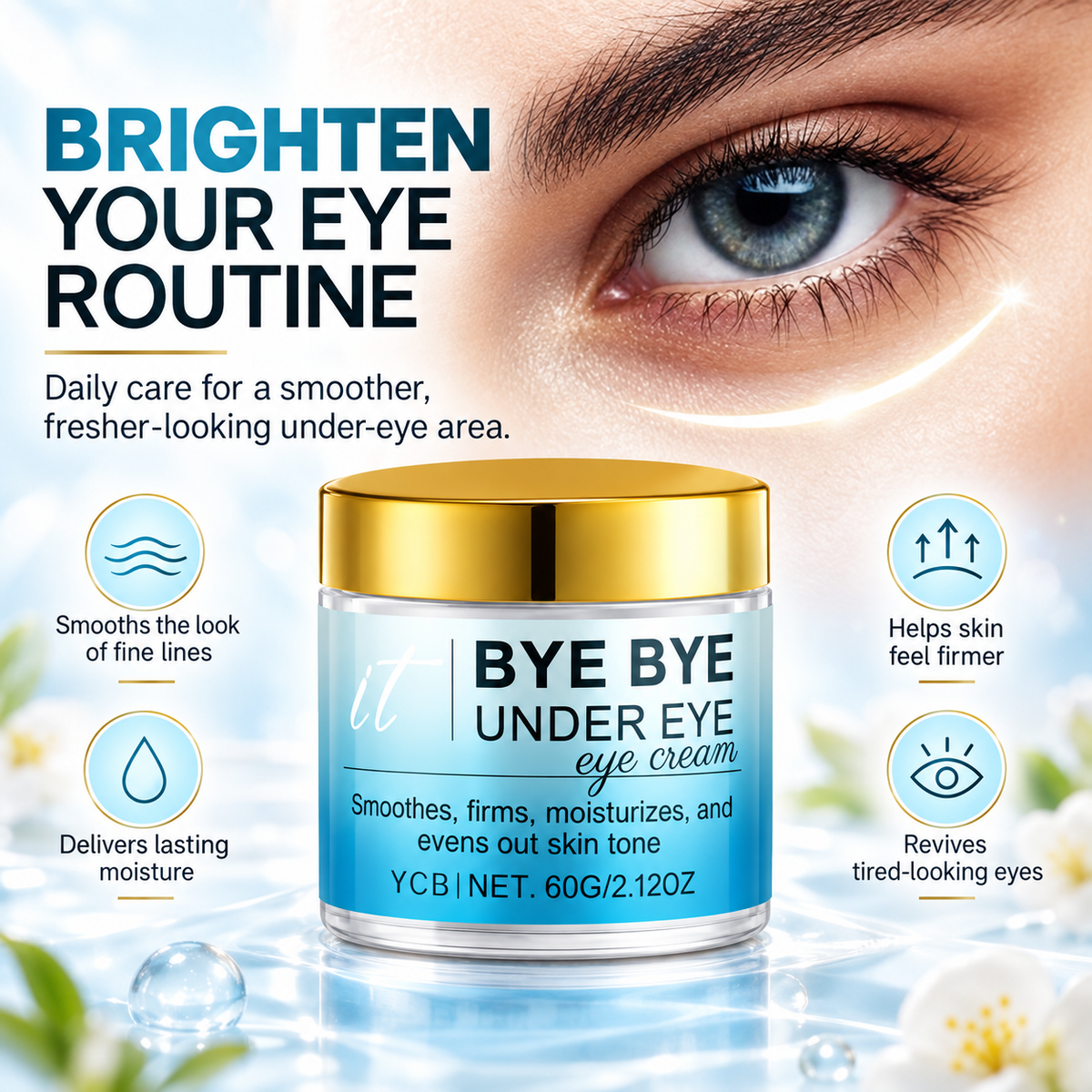 Bye Bye Under Eye Cream for Dark Circles & Puffiness