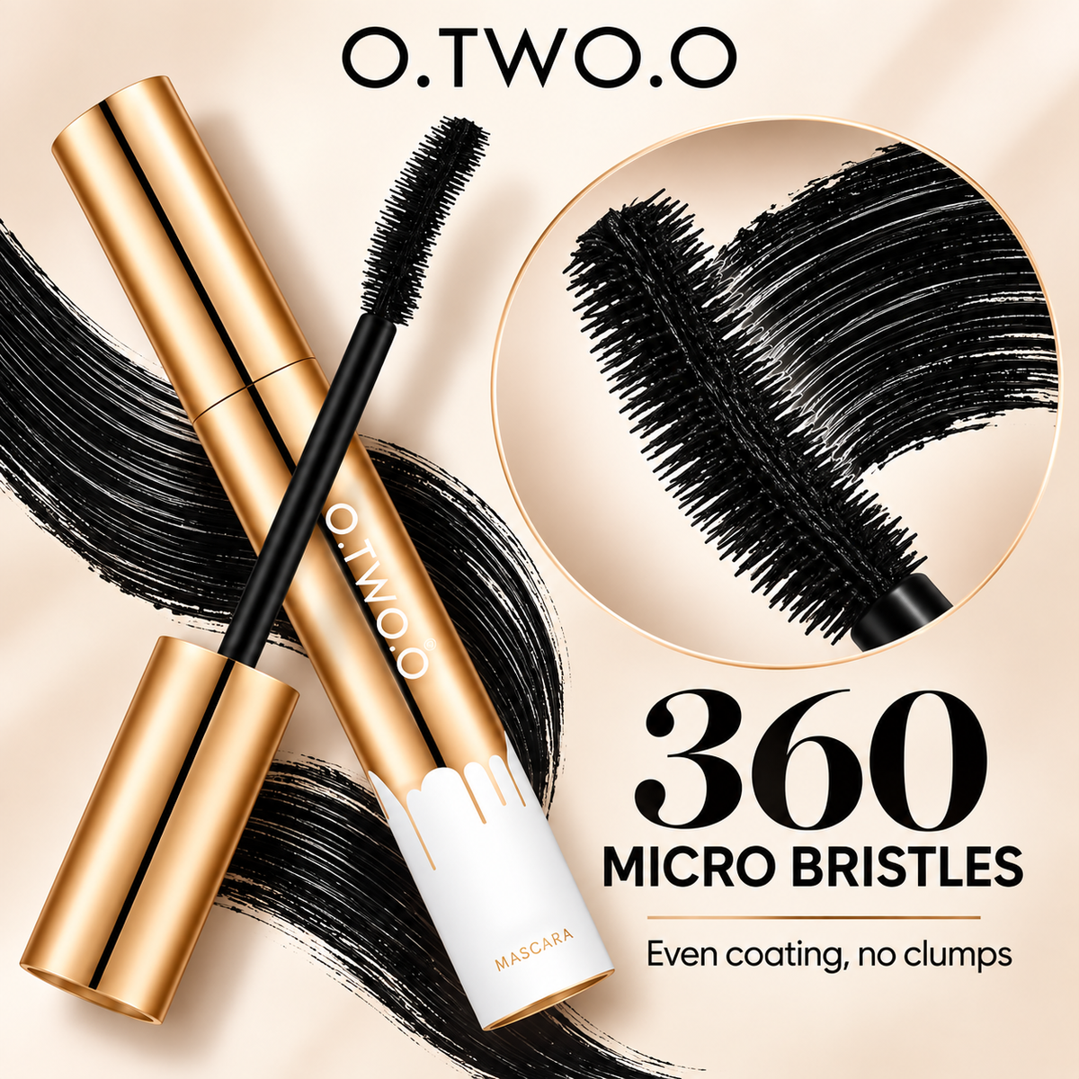 O.TWO.O Waterproof Lengthening & Curling Mascara
