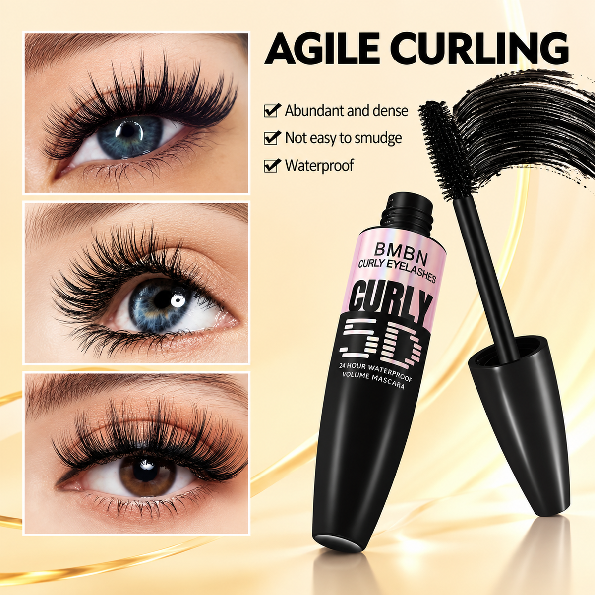 BMBN Curly 5D Waterproof Volumizing & Lengthening Mascara