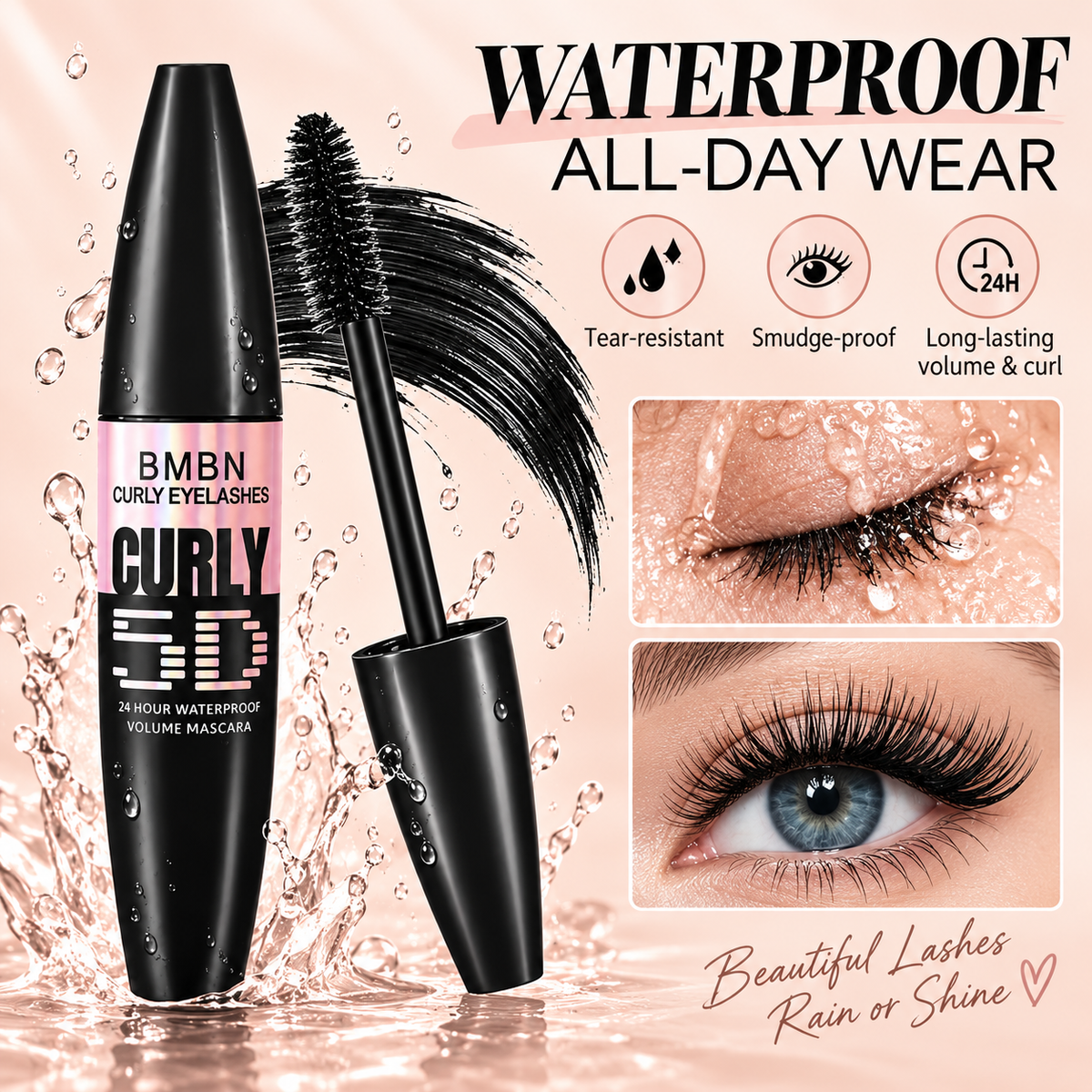 BMBN Curly 5D Waterproof Volumizing & Lengthening Mascara