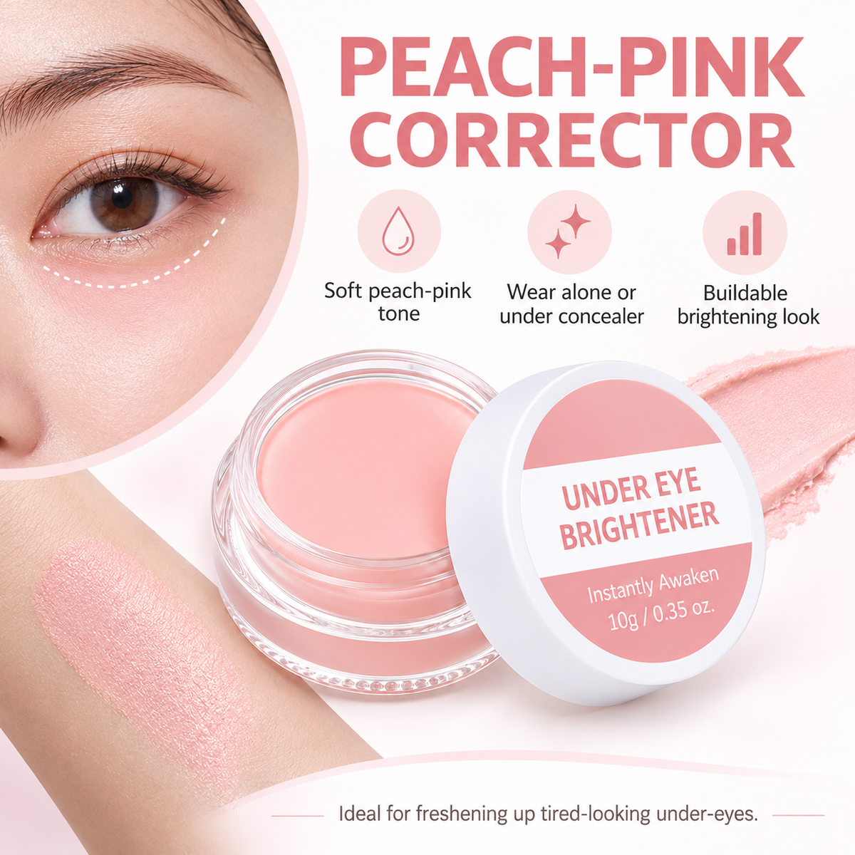 Peach Under Eye Brightener & Color Corrector