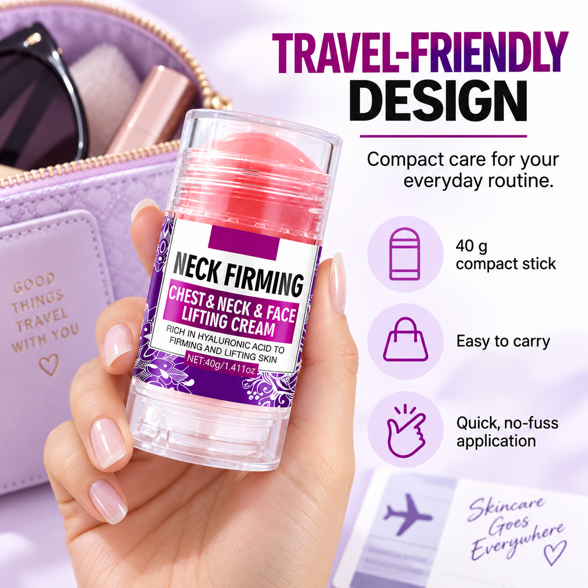 Neck Firming Cream Stick, Lifting Cream for Face and Chest