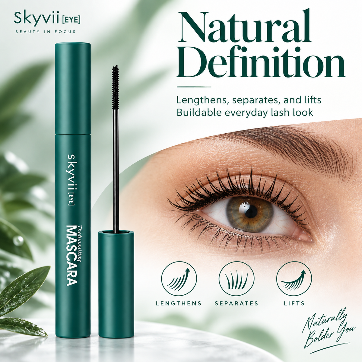 SKYVII Steel Tube Waterproof Lengthening Mascara
