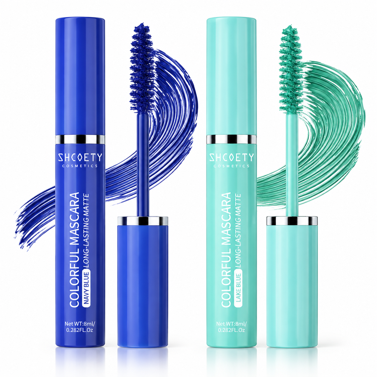 SHCOETY Colorful Mascara Navy Blue & Green Set