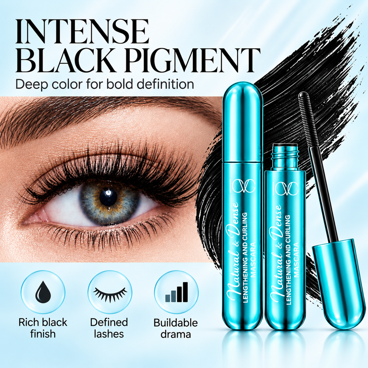 ICVC Natural Dense Lengthening and Curling Mascara