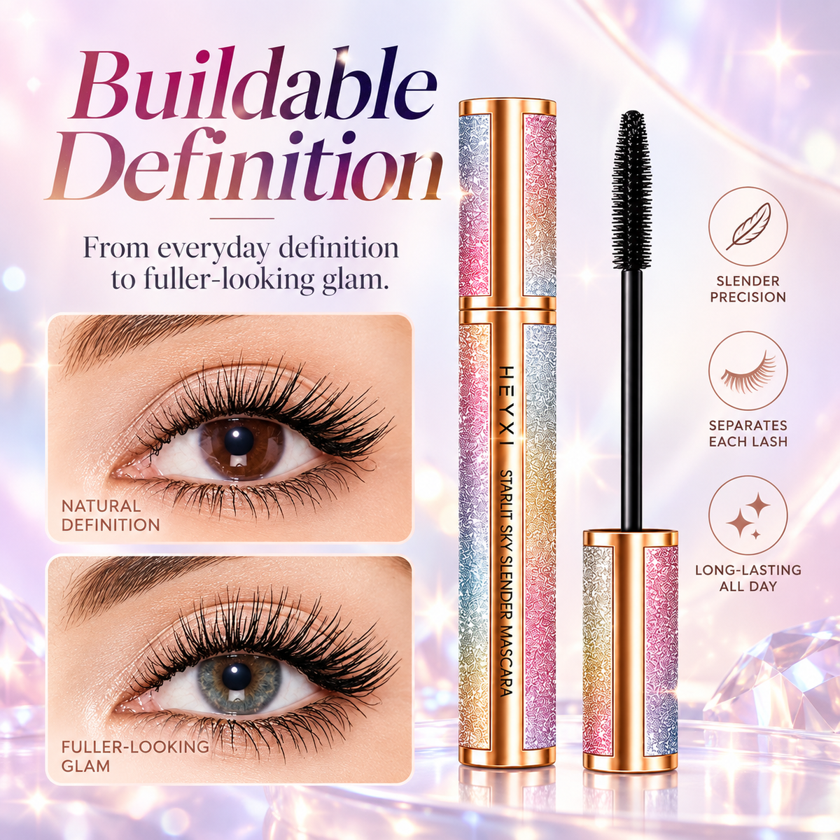 HEYXI Starlit Sky Slender Mascara Waterproof & Lengthening