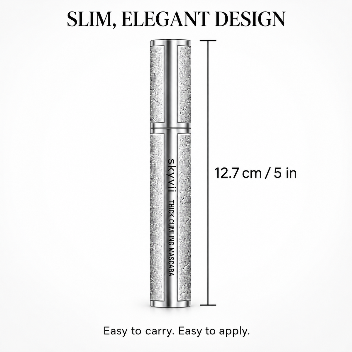 SKYVII Thick Curling Mascara, Waterproof & Lengthening