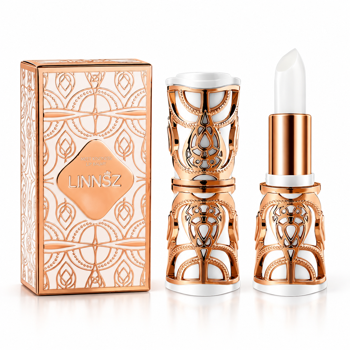 LINNSZ Hydrating Lip Balm for Dry Lips, Glossy Finish