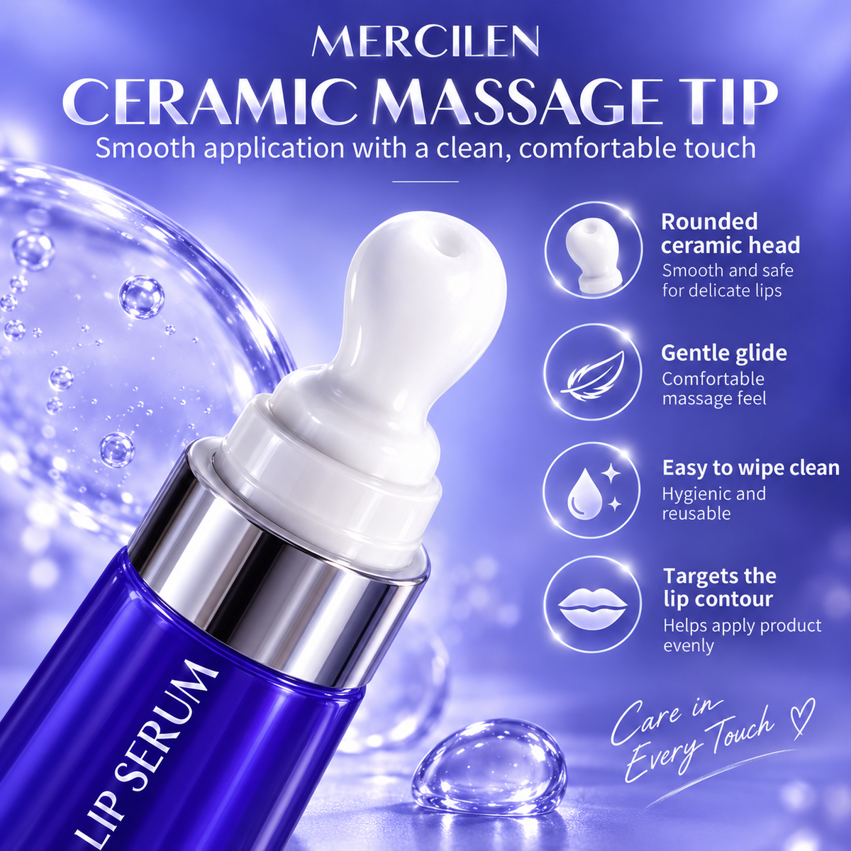 MERCILEN Moisturizing Smooth Lip Serum for Dry Lips