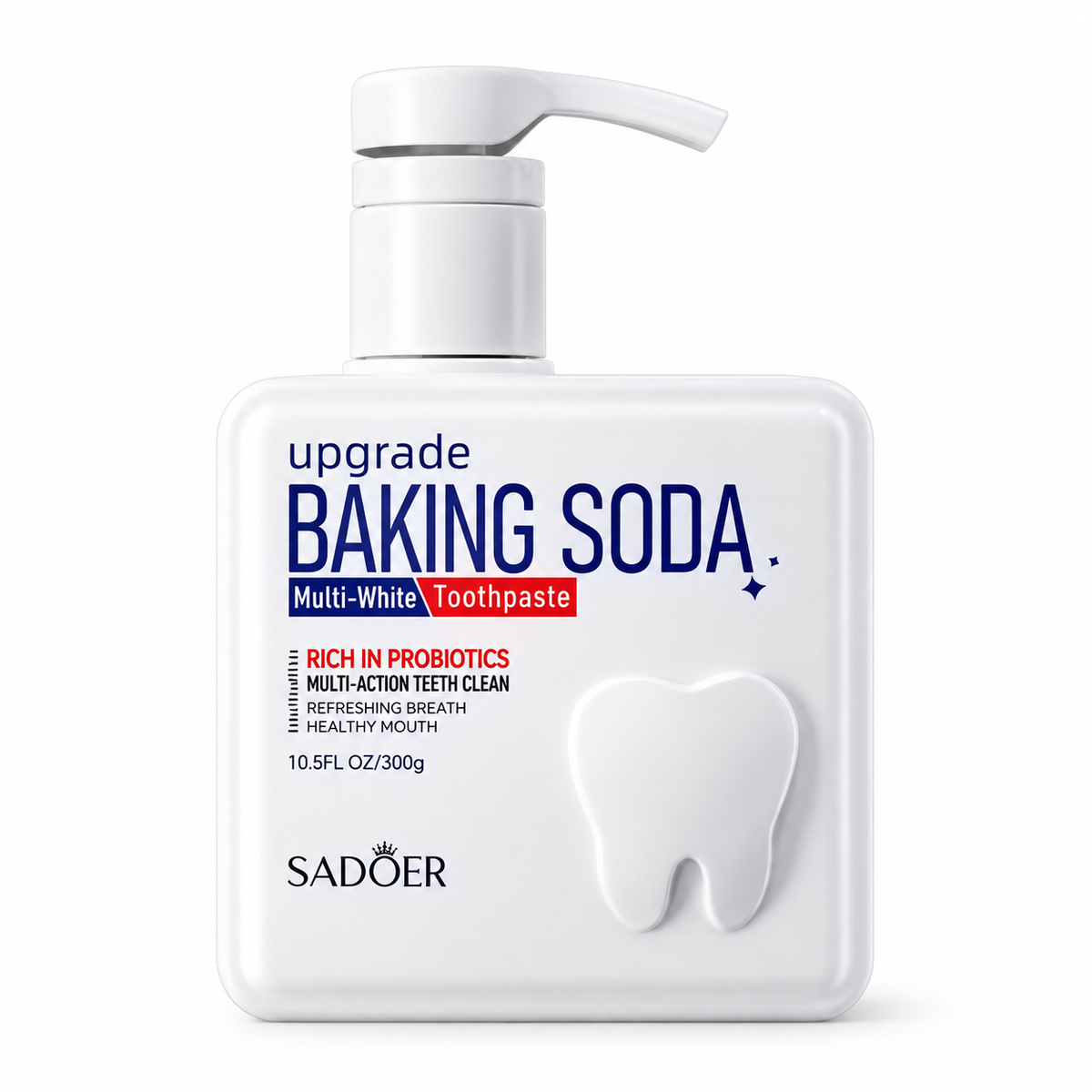SADOER Baking Soda Probiotic Whitening Toothpaste 300g
