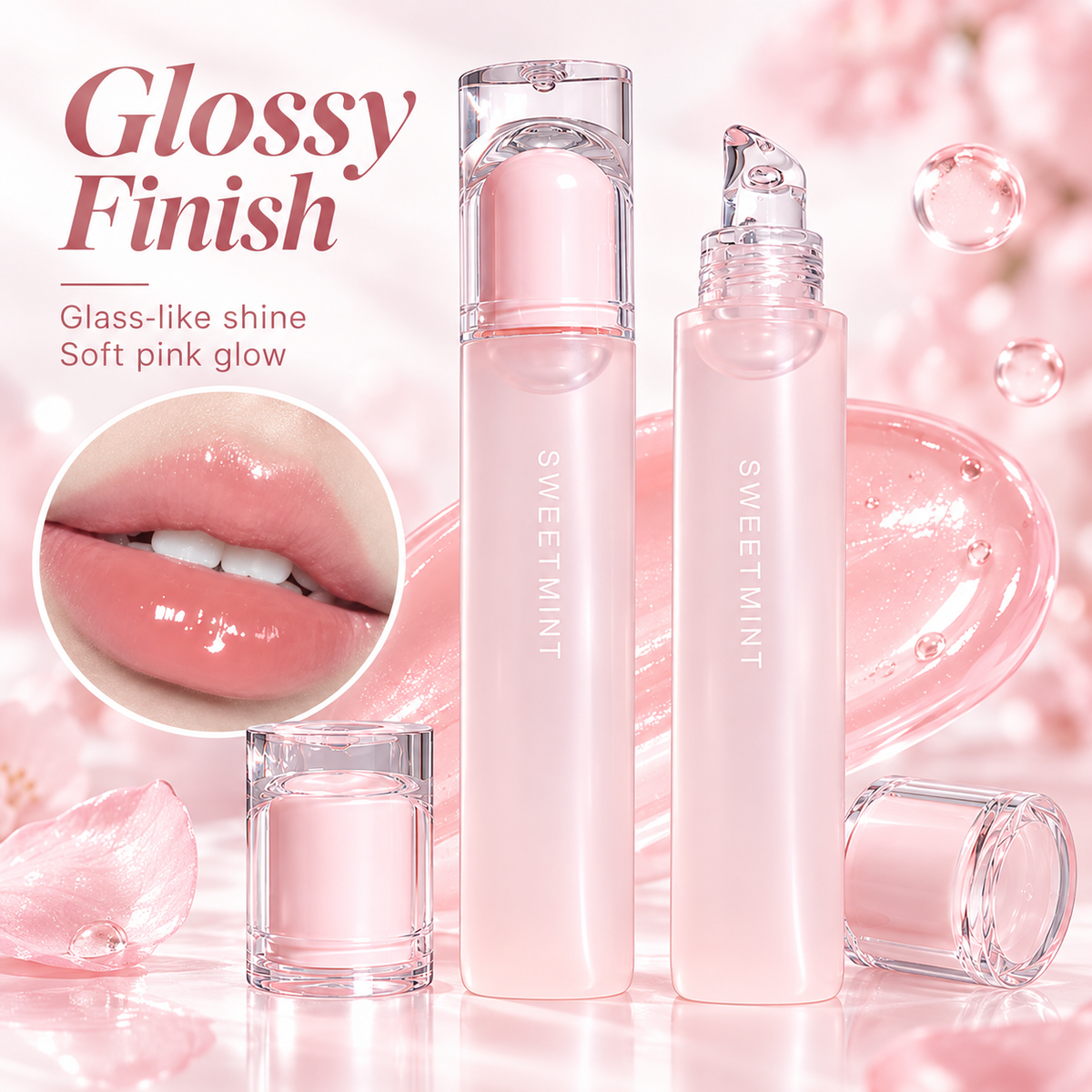 SWEET MINT Moisturizing Lip Balm and Lip Gloss