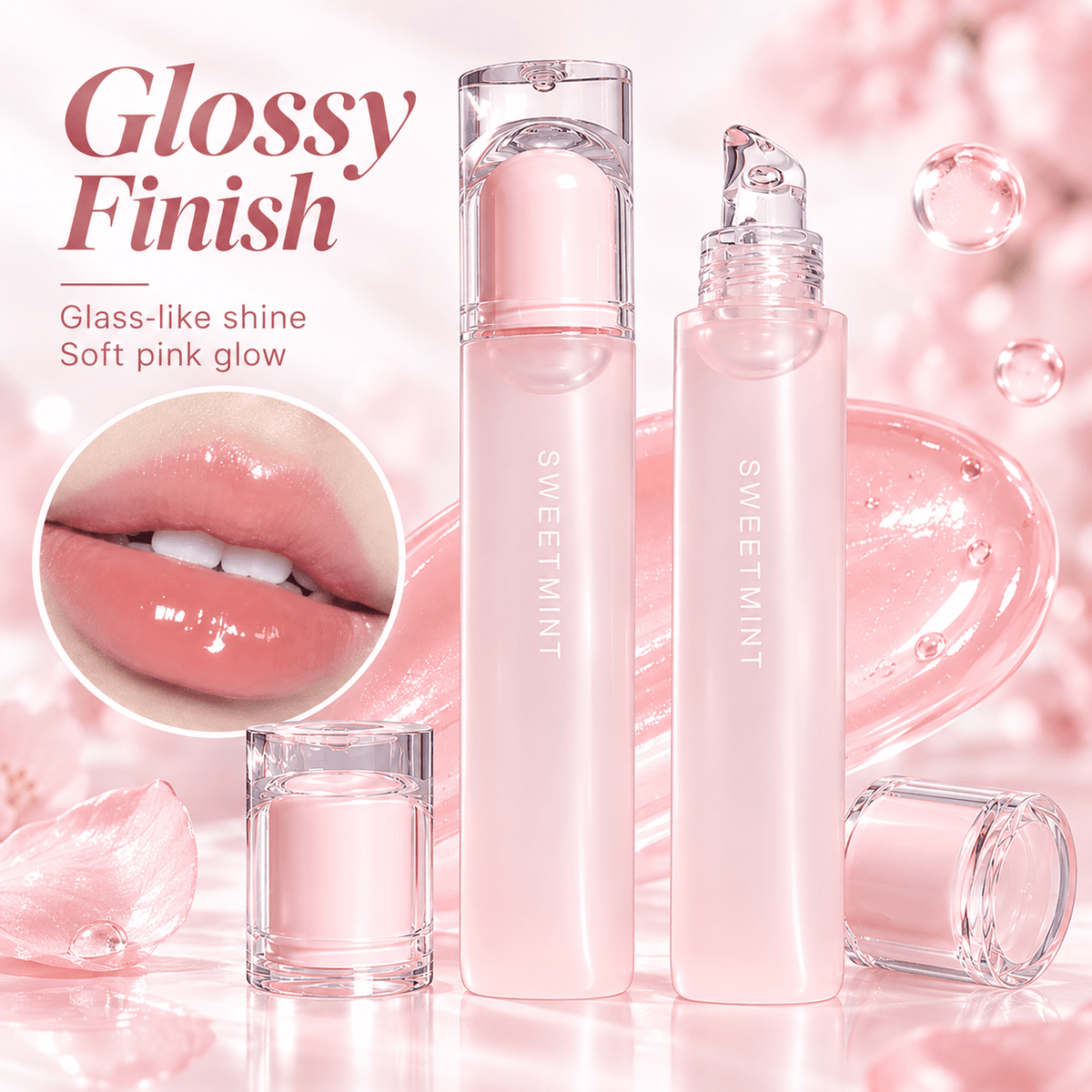 SWEET MINT Moisturizing Lip Balm and Lip Gloss - AHVTE
