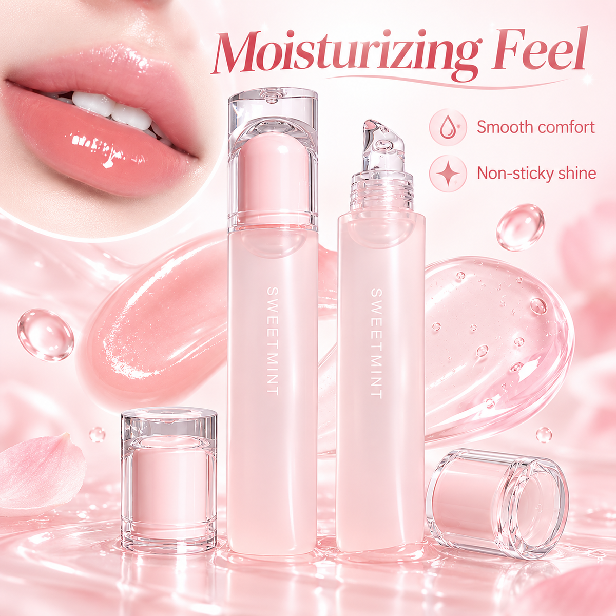 SWEET MINT Moisturizing Lip Balm and Lip Gloss