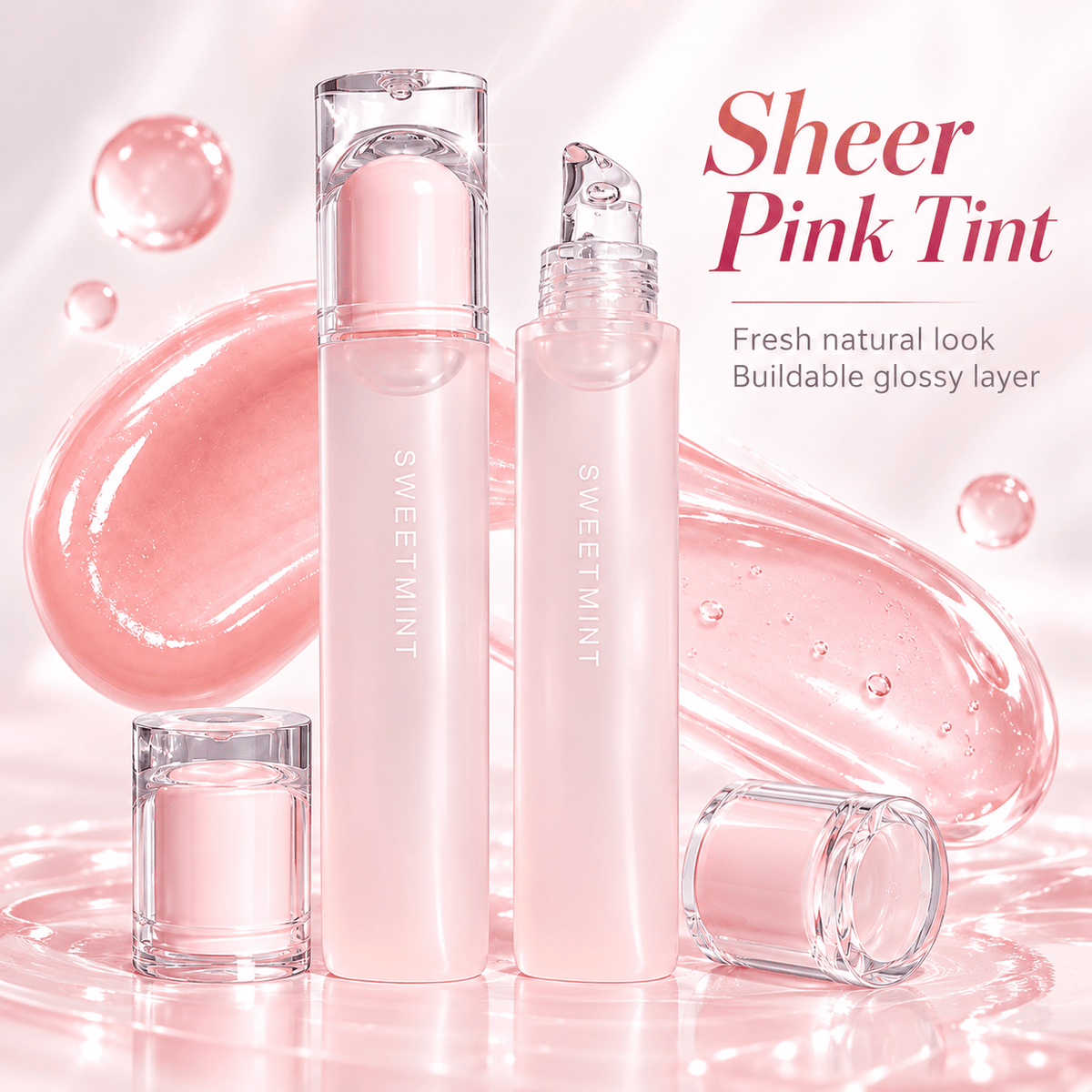 SWEET MINT Moisturizing Lip Balm and Lip Gloss - AHVTE