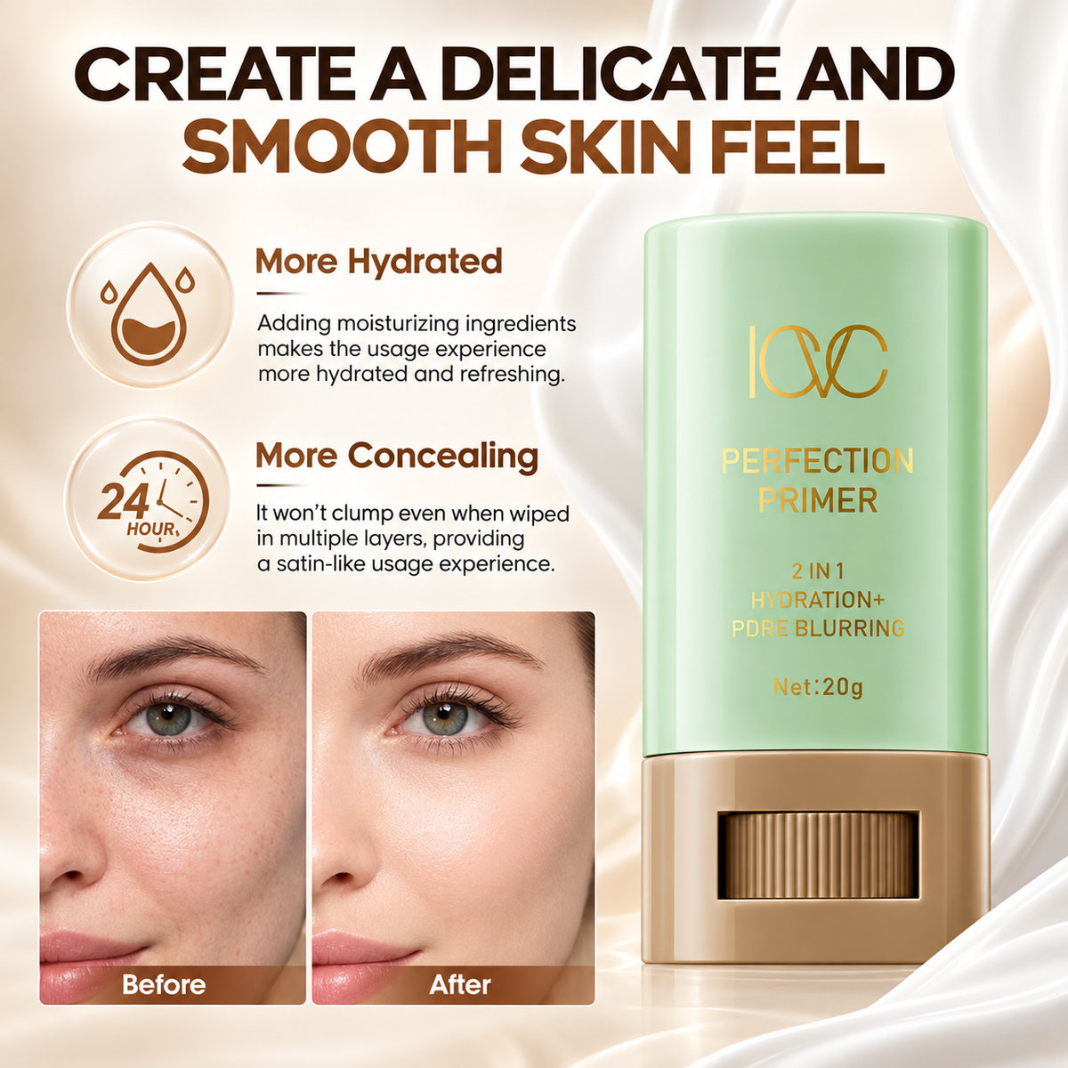 ICVC Perfection Primer Stick Hydrating Pore Blurring