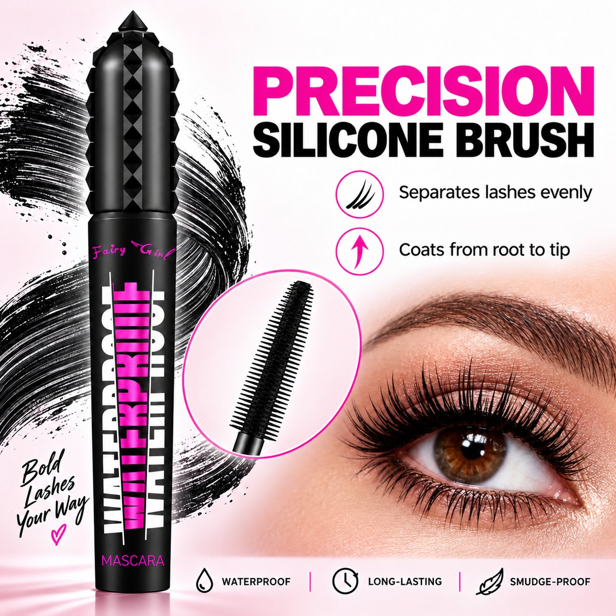 Fairy Girl Waterproof Lengthening Curling Mascara