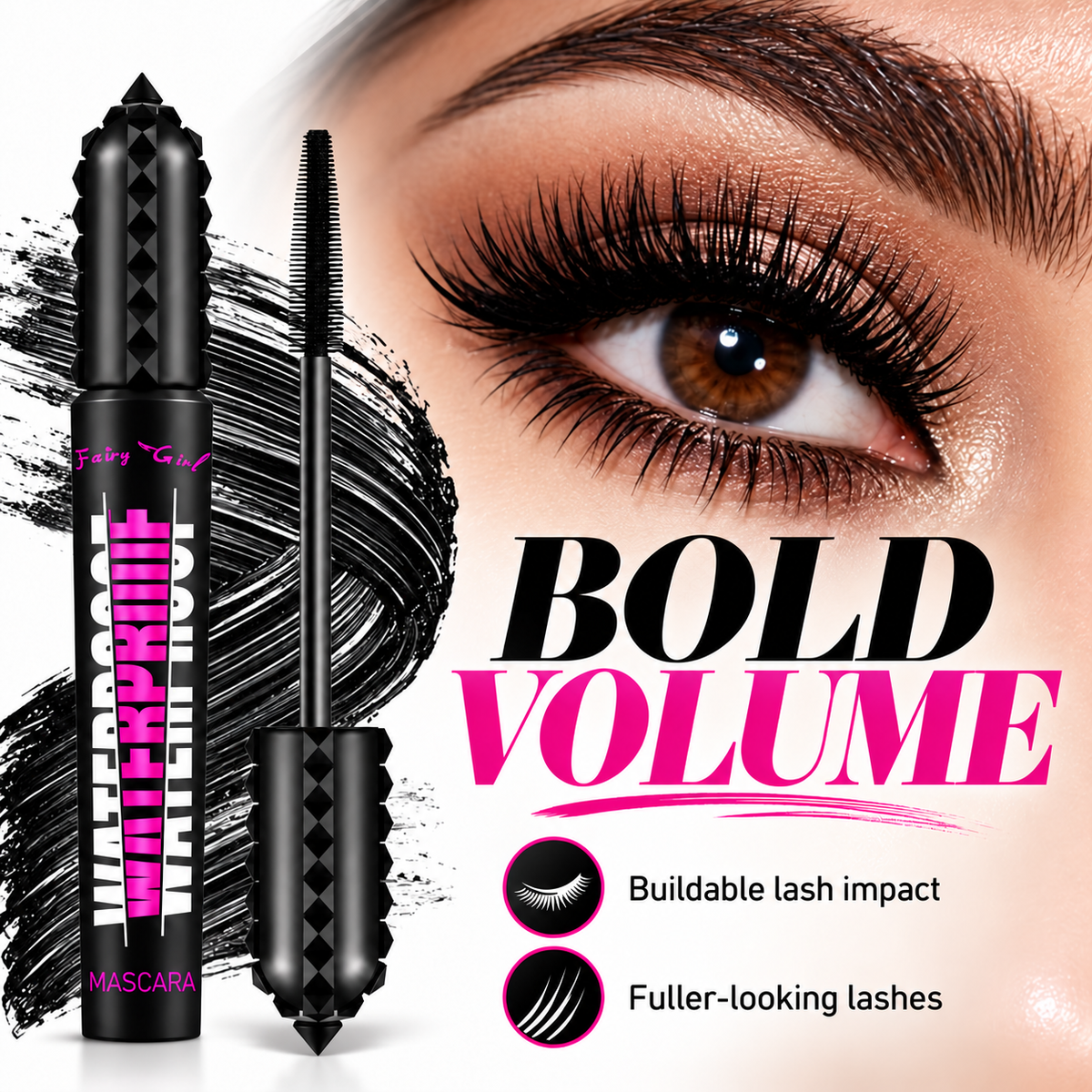 Fairy Girl Waterproof Lengthening Curling Mascara
