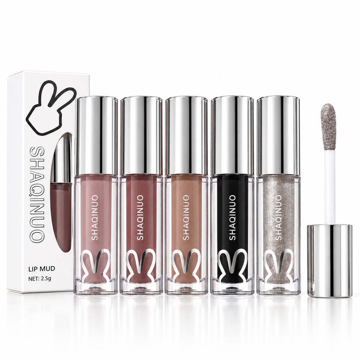 SHAQINUO Water Light Mirror Lip Gloss Long Lasting Lip Oil