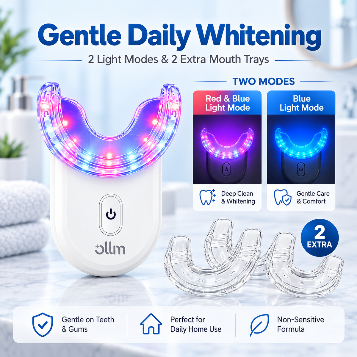 Ollm Teeth Whitening Kit with Gel Pens 35% Carbamide Peroxide