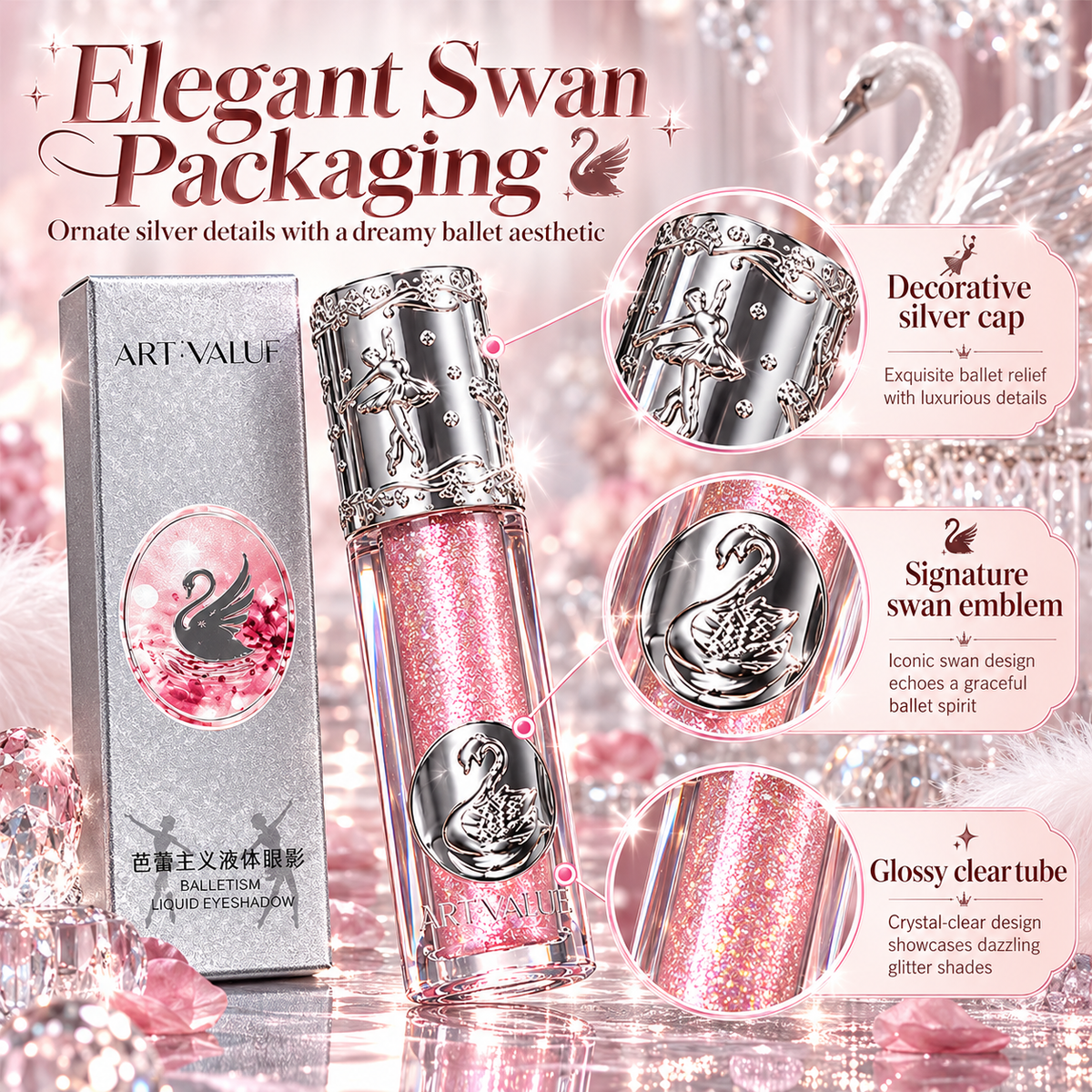 ART VALUE Balletism Glitter Shimmer Liquid Eyeshadow
