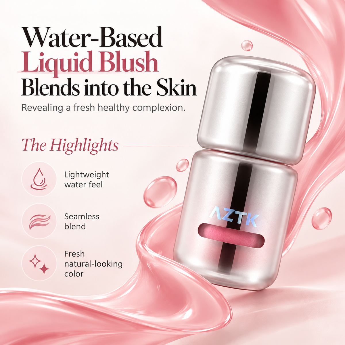 AZTK Jello Color Douyin Water-Based Liquid Blush