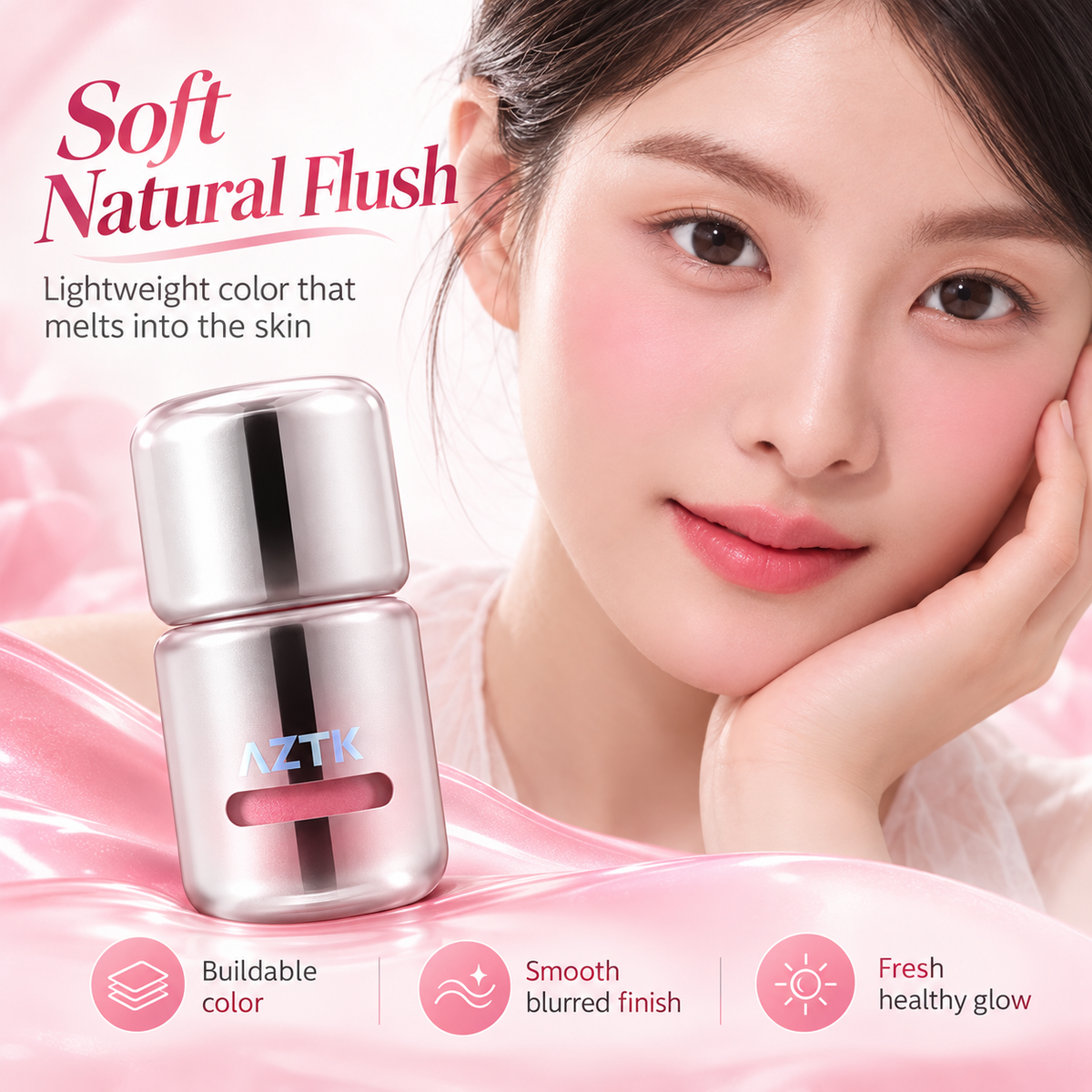 AZTK Jello Color Douyin Water-Based Liquid Blush