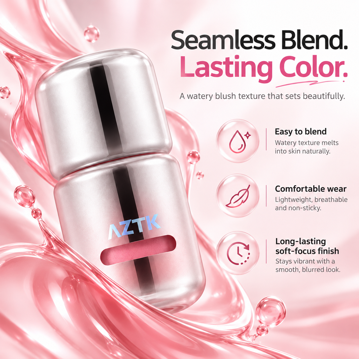 AZTK Jello Color Douyin Water-Based Liquid Blush