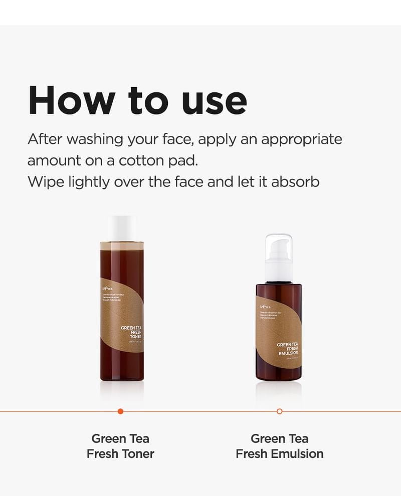 Isntree Green Tea Fresh Toner 200mL how to use and routine
