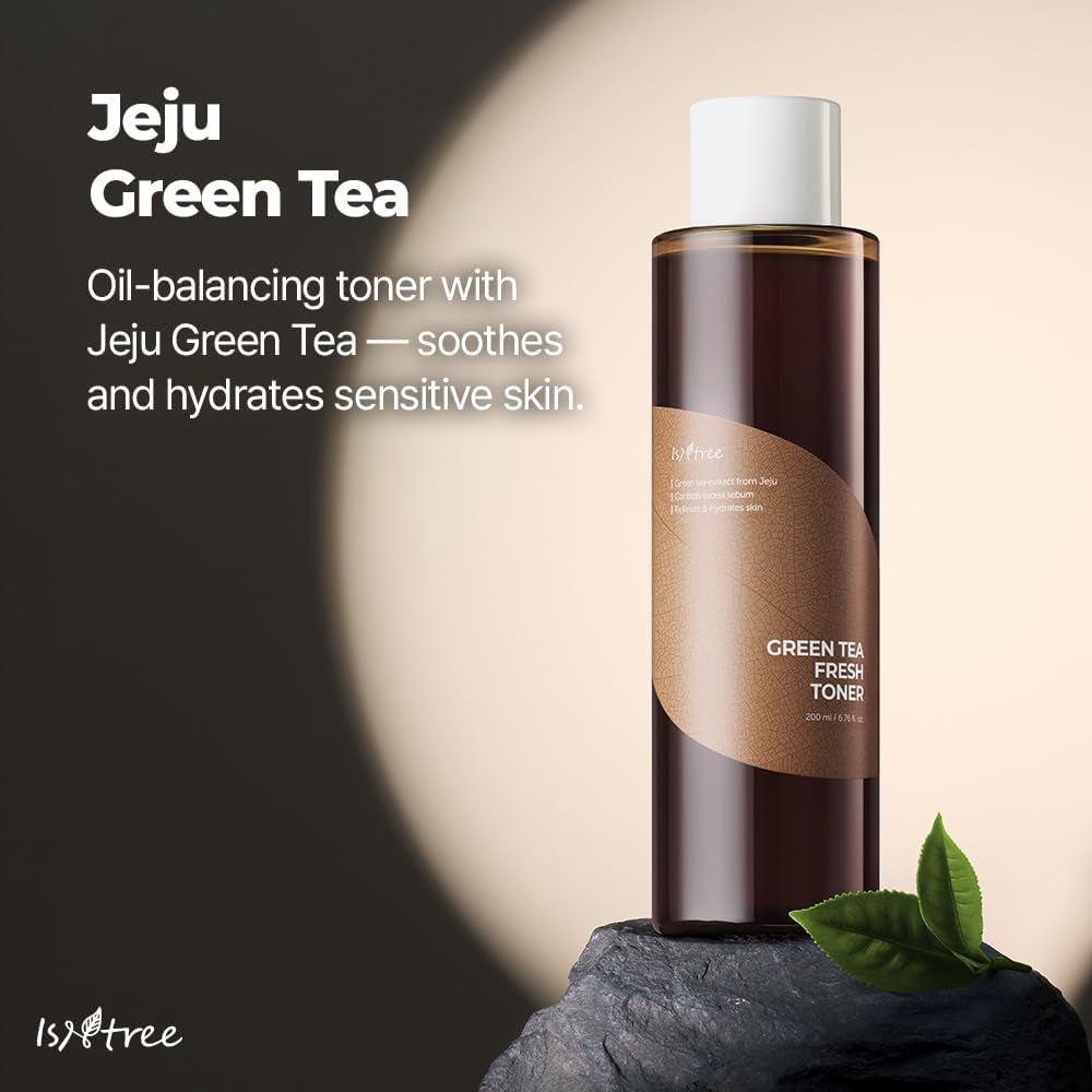 Isntree Green Tea Fresh Toner 200mL official jeju green tea care