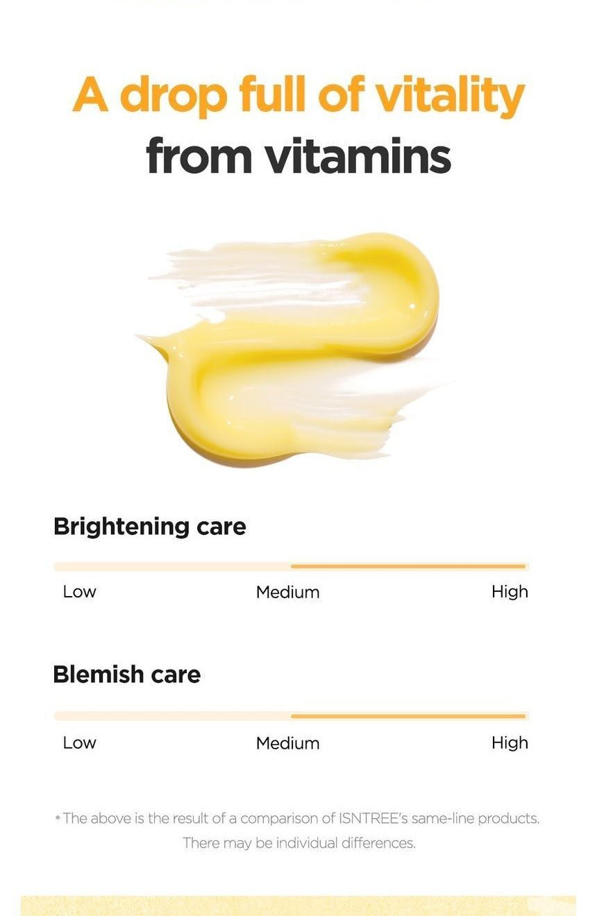 Isntree C-Niacin Toning Cream 50mL brightening and blemish comparison