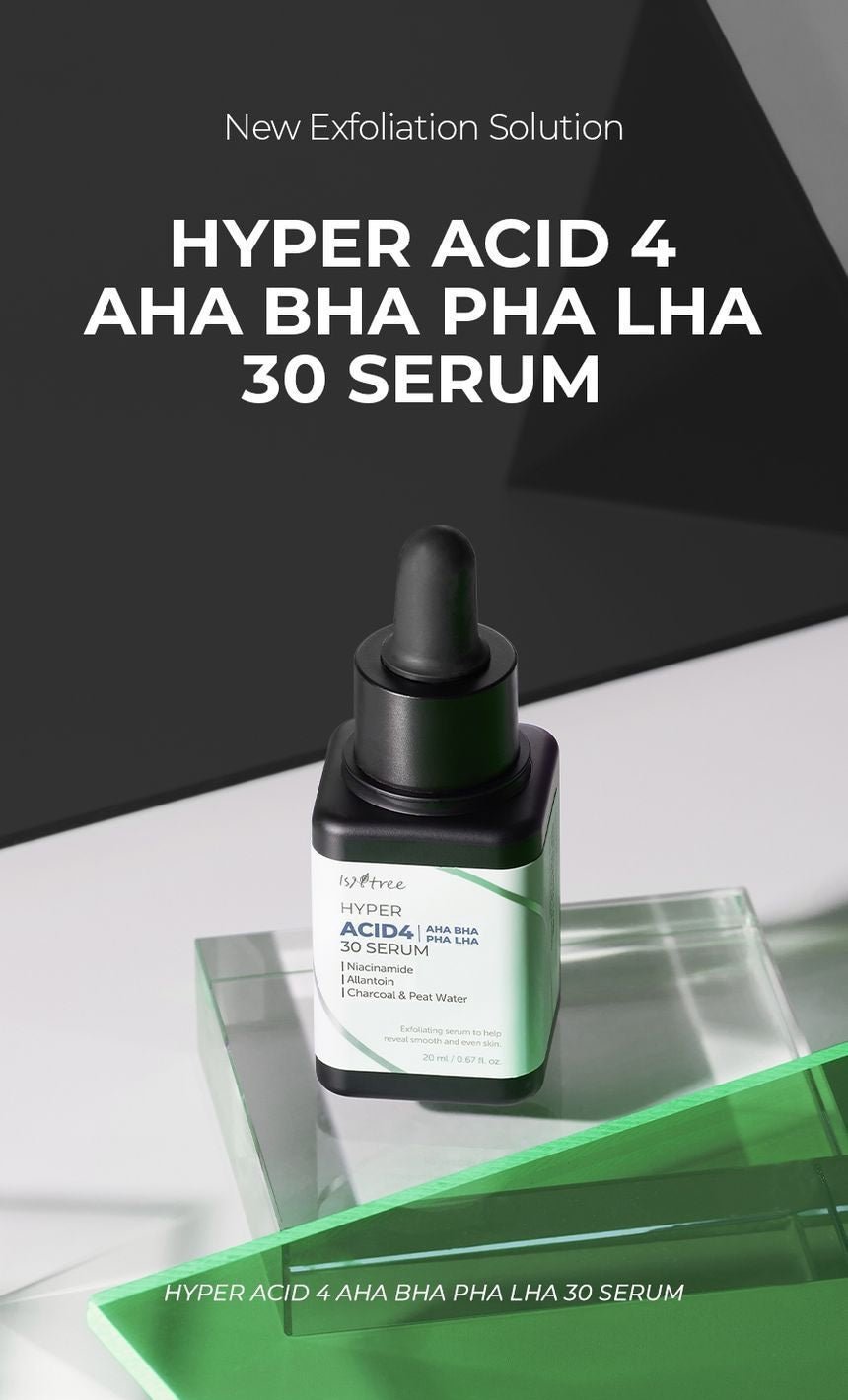 Isntree Hyper Acid 4 AHA BHA PHA LHA 30 Serum 20mL product introduction
