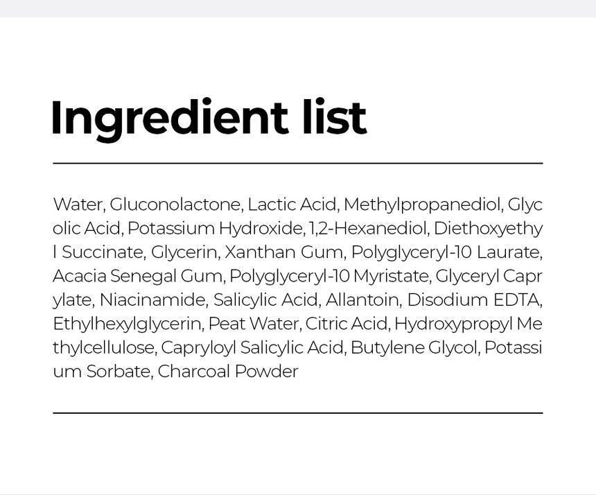 Isntree Hyper Acid 4 AHA BHA PHA LHA 30 Serum 20mL full ingredient list
