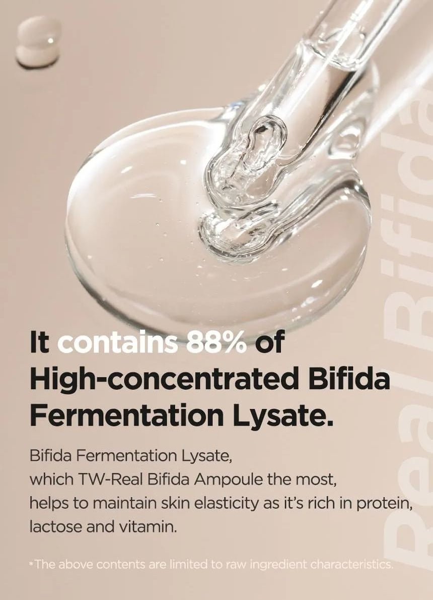 Isntree TW-Real Bifida Ampoule 50mL bifida extract labeling basis