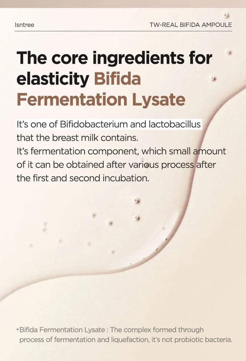 Isntree TW-Real Bifida Ampoule 50mL bifida fermentation explanation
